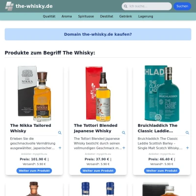 Screenshot the-whisky.de