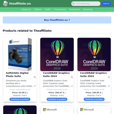 Screenshot theaffiliate.eu