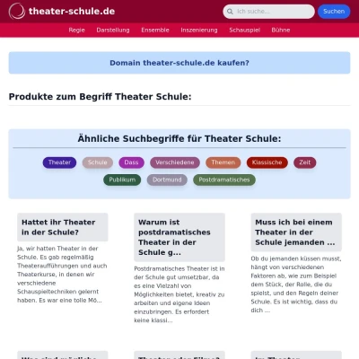 Screenshot theater-schule.de