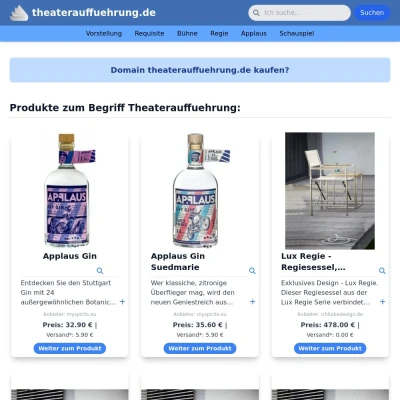 Screenshot theaterauffuehrung.de