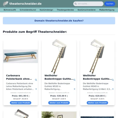 Screenshot theaterschneider.de