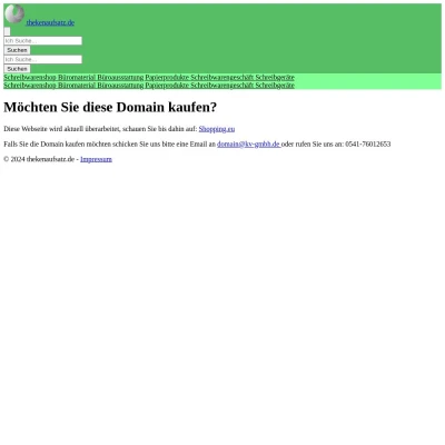 Screenshot thekenaufsatz.de