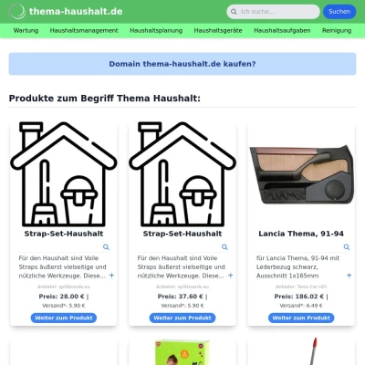 Screenshot thema-haushalt.de