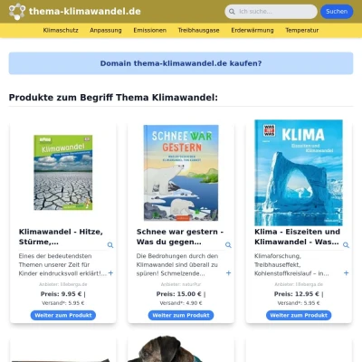 Screenshot thema-klimawandel.de