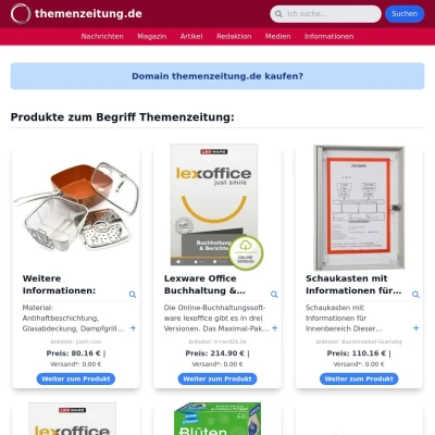 Screenshot themenzeitung.de