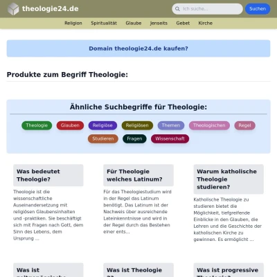 Screenshot theologie24.de