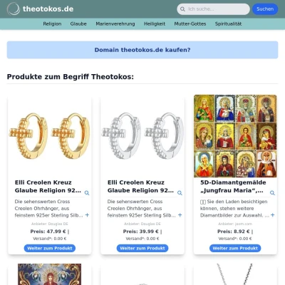 Screenshot theotokos.de
