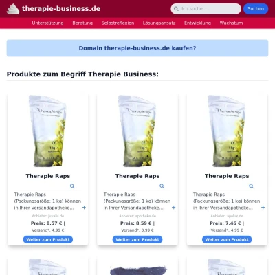 Screenshot therapie-business.de