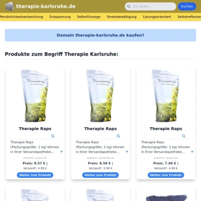 Screenshot therapie-karlsruhe.de