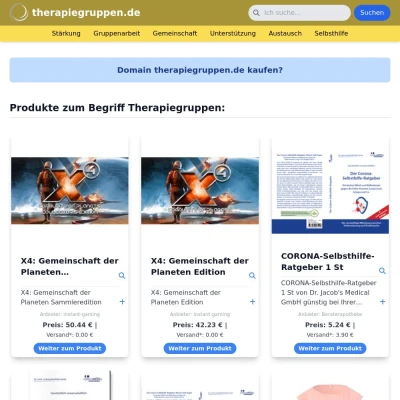 Screenshot therapiegruppen.de