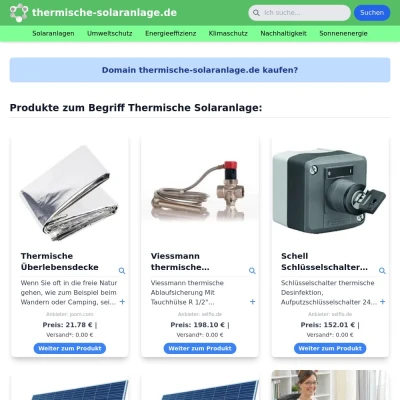 Screenshot thermische-solaranlage.de