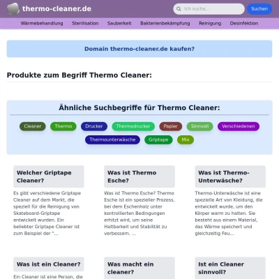 Screenshot thermo-cleaner.de