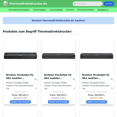 Screenshot thermodirektdrucker.de