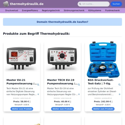 Screenshot thermohydraulik.de