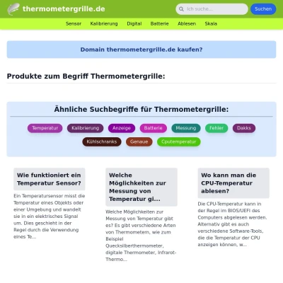 Screenshot thermometergrille.de