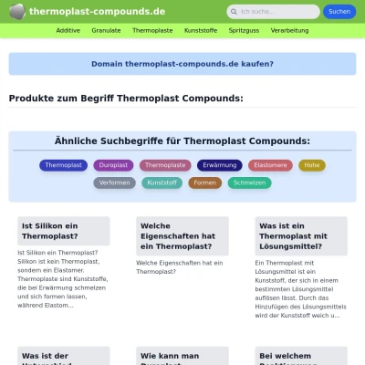 Screenshot thermoplast-compounds.de