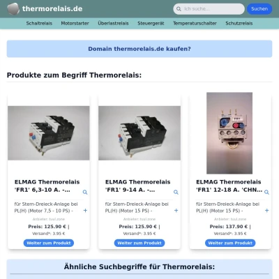 Screenshot thermorelais.de