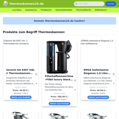 Screenshot thermoskannen24.de