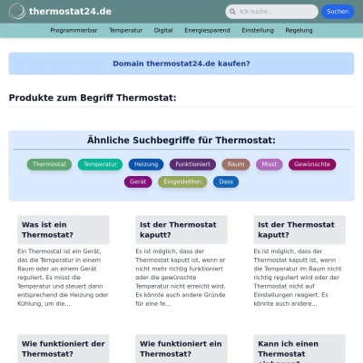 Screenshot thermostat24.de