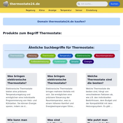 Screenshot thermostate24.de