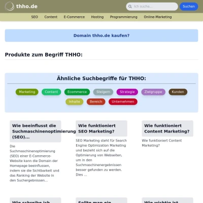Screenshot thho.de