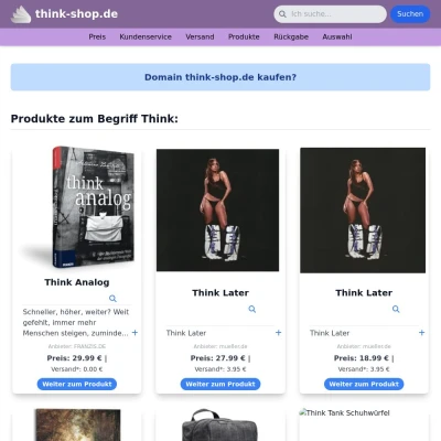 Screenshot think-shop.de