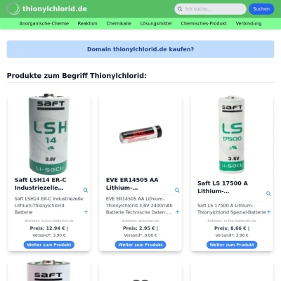 Screenshot thionylchlorid.de