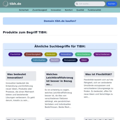 Screenshot tibh.de