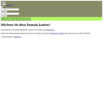 Screenshot ticketz.de