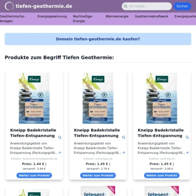 Screenshot tiefen-geothermie.de