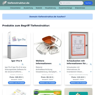 Screenshot tiefenstruktur.de