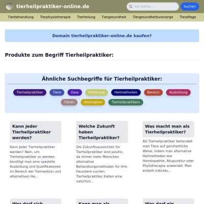 Screenshot tierheilpraktiker-online.de