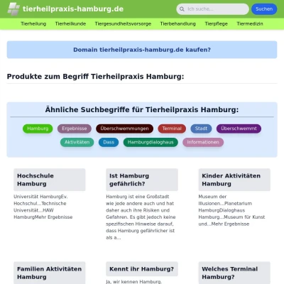 Screenshot tierheilpraxis-hamburg.de