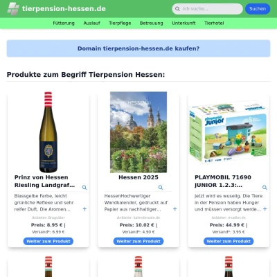 Screenshot tierpension-hessen.de