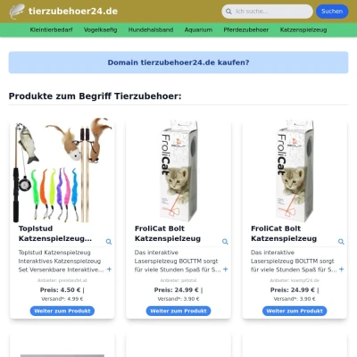 Screenshot tierzubehoer24.de