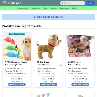 Screenshot tiierish.de