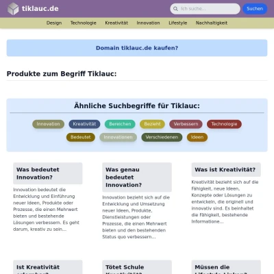 Screenshot tiklauc.de