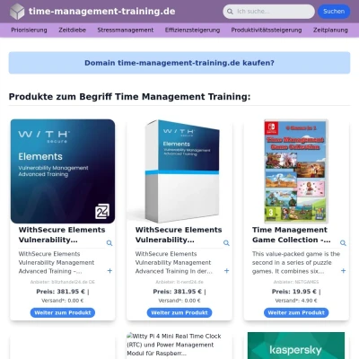 Screenshot time-management-training.de