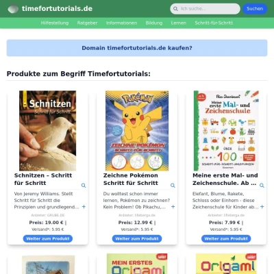 Screenshot timefortutorials.de