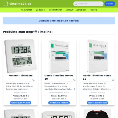 Screenshot timeline24.de