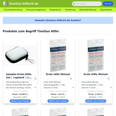 Screenshot tinnitus-hilfe24.de