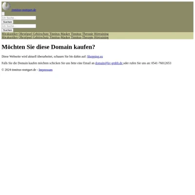 Screenshot tinnitus-stuttgart.de