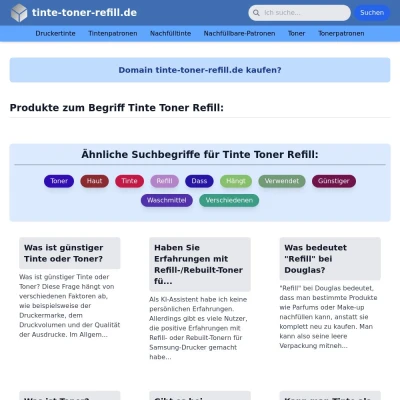 Screenshot tinte-toner-refill.de