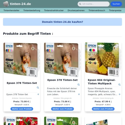 Screenshot tinten-24.de