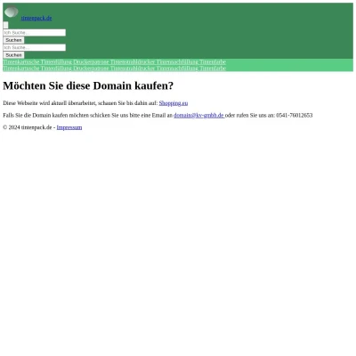 Screenshot tintenpack.de