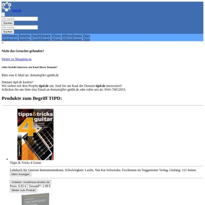 Screenshot tipd.de