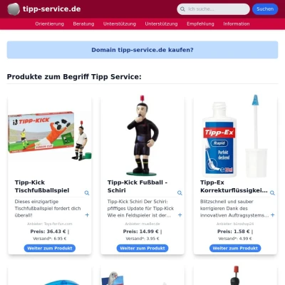 Screenshot tipp-service.de