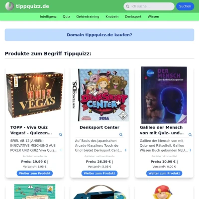 Screenshot tippquizz.de