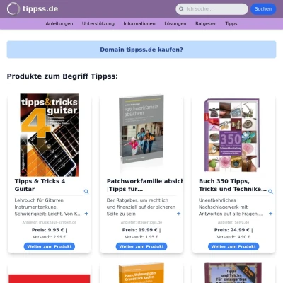 Screenshot tippss.de