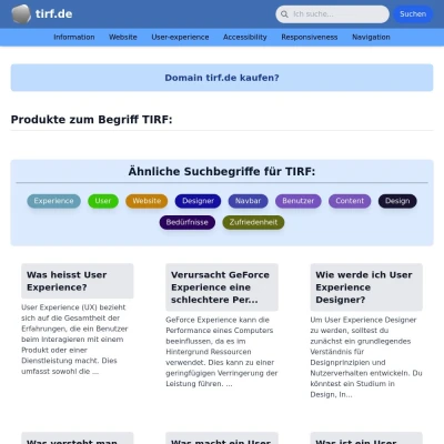 Screenshot tirf.de